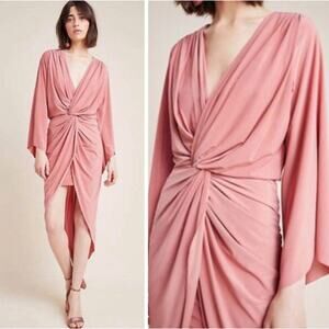 MISA Los Angeles women’s hi Lo dress‎ large NWT peach